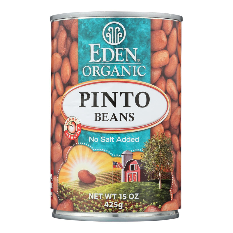 Eden Foods Organic Pinto Beans - Case of 12 - 15 Oz. - Cozy Farm 