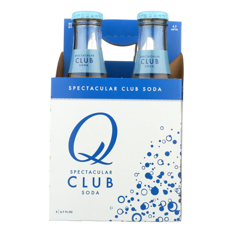Q Drinks Club Soda, Case of 6, 6.7 Oz. - Cozy Farm 