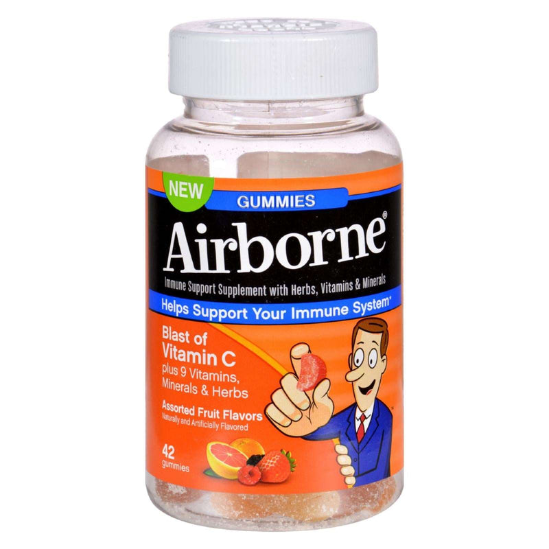 Airborne Adult Gummies: Immune Support with 42 Assorted Fruit Flavors - Cozy Farm 