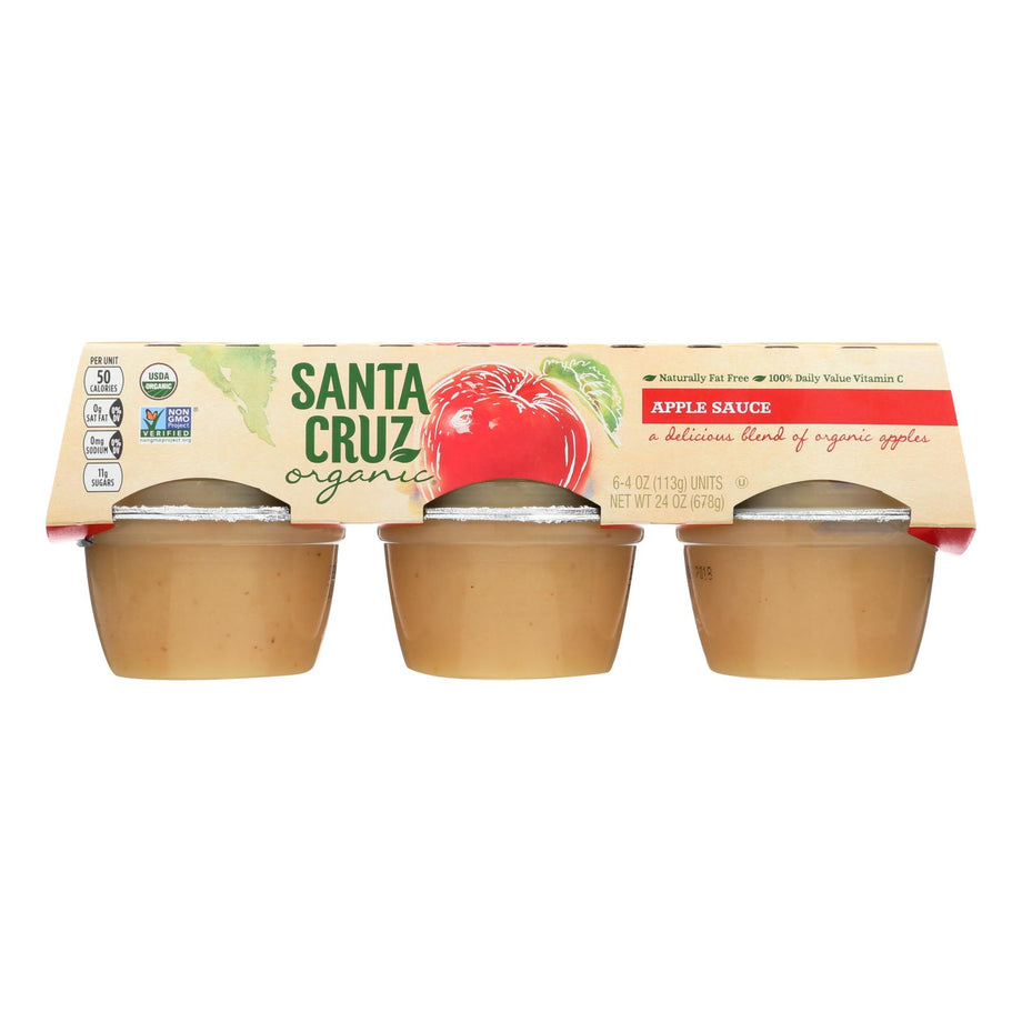 Santa Cruz Organic Apple Sauce Case of 12 4 Oz. Cozy Farm