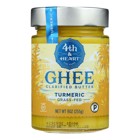 4th & Heart Turmeric Grass-Fed Ghee - 6 x 9 Oz. Packs - Cozy Farm 