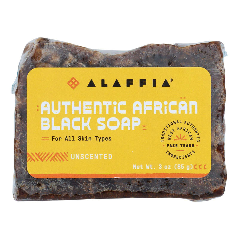 Alaffia Unscented African Black Soap, 3 Oz. - Cozy Farm 
