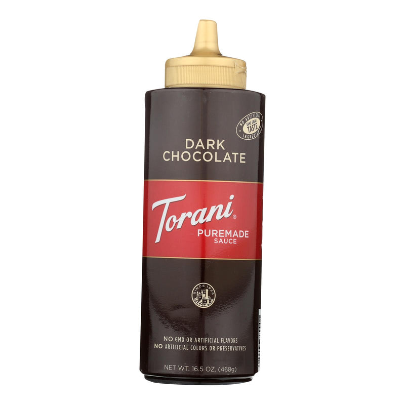 Torani Dark Chocolate Sauce (Pack of 4 - 16.5 fl Oz) - Cozy Farm 