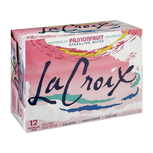 Lacroix Sparkling Water - Passionfruit - 12 Fl Oz (Case of 2) - Cozy Farm 