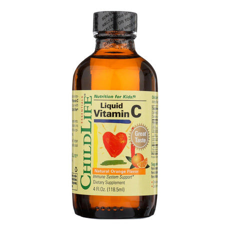 ChildLife Essentials Liquid Vitamin C (4 Fl Oz.) | Orange Flavor - Cozy Farm 