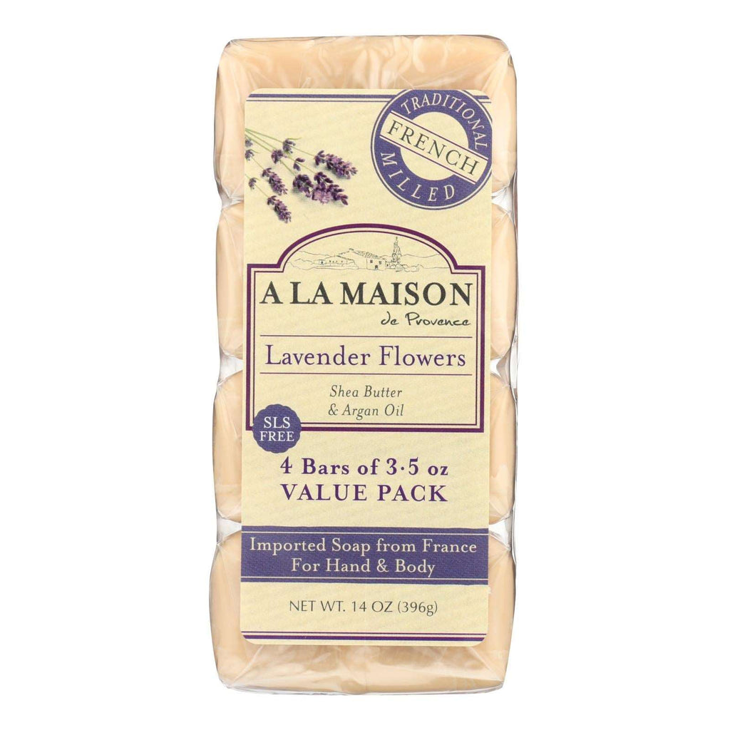 A La Maison Lavender Flowers Bar Soap (Pack of 4) - Cozy Farm 