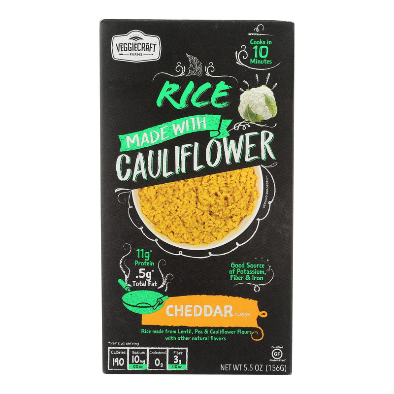 Veggiecraft - Rice Ched Chs Cauliflower - Case Of 12-5.5 Oz - Cozy Farm 