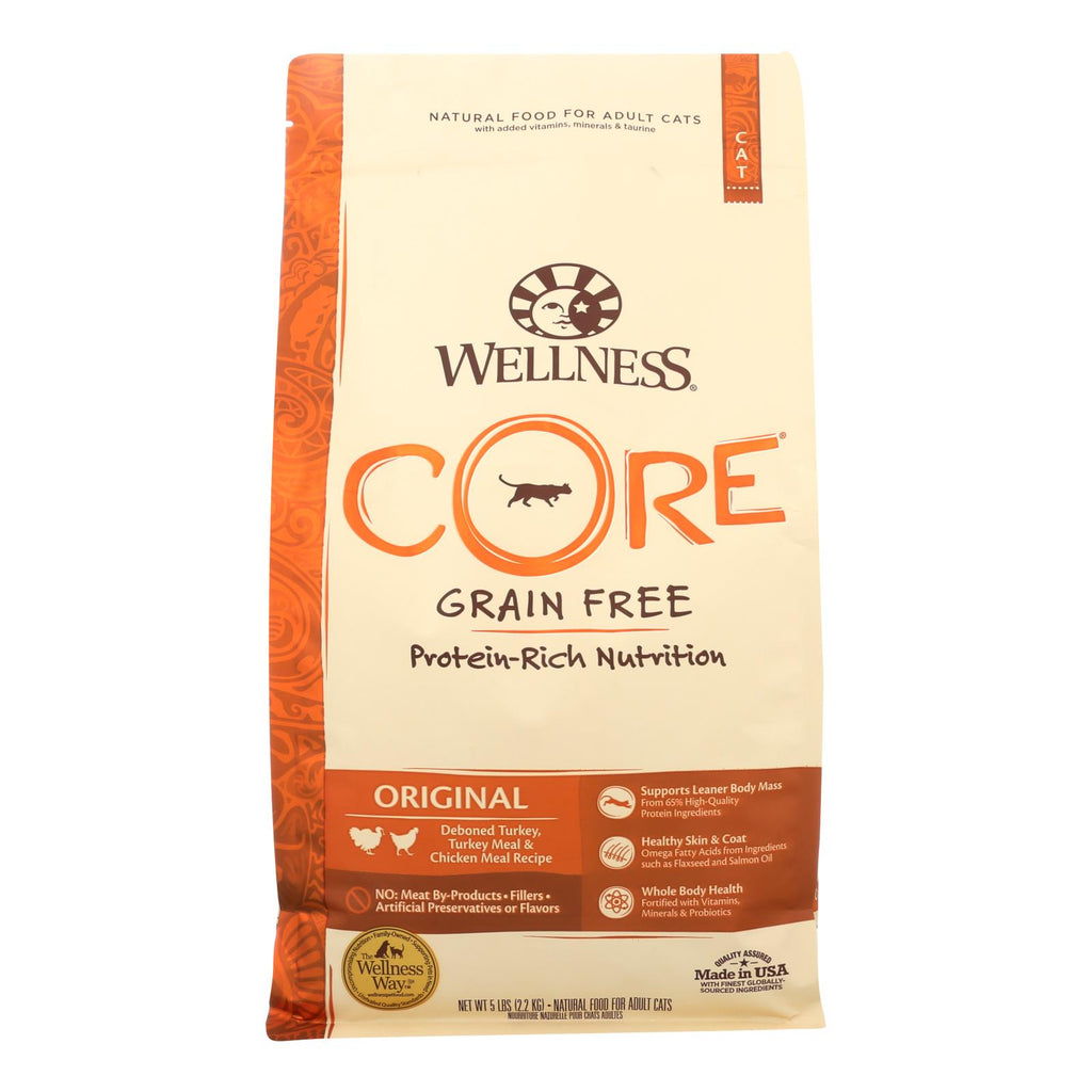 Wellness Pet Products - Cat Original Turkey & Chicken Meal - Case Of 4 - 5 Lb - Cozy Farm 