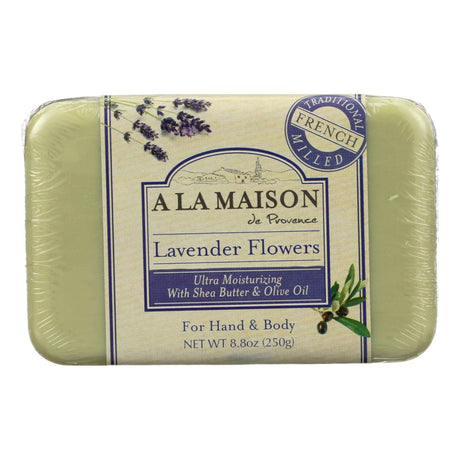 A La Maison Lavender Flowers Scented Bar Soap (8.8 Oz) - Cozy Farm 