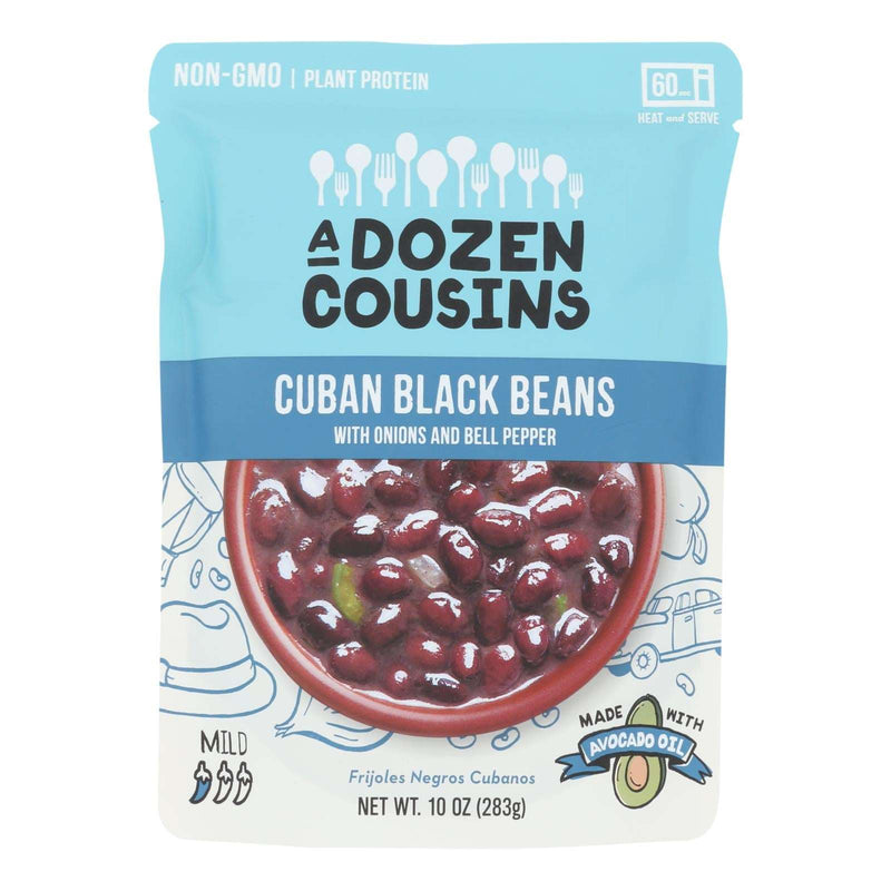 A Dozen Cousins Ready-to-Eat Cuban Black Beans, 60 Oz. Value Pack - Cozy Farm 