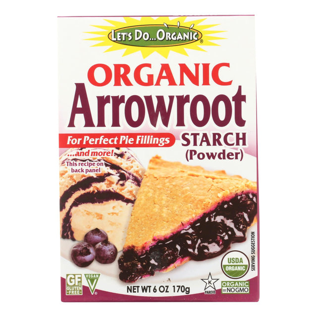 Let's Do Organic - Organic Arrowroot Starch (Pack of 6) - 6 Oz. - Cozy Farm 