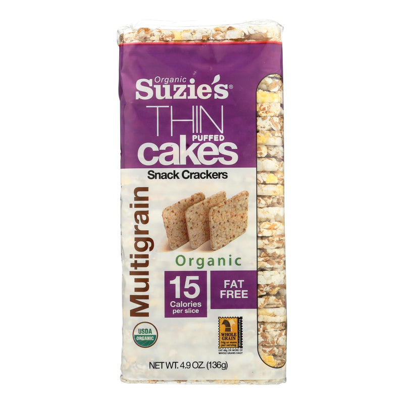 Suzie's Whole Grain Thin Cakes (Pack of 12) - Multigrain - 4.9 Oz. - Cozy Farm 