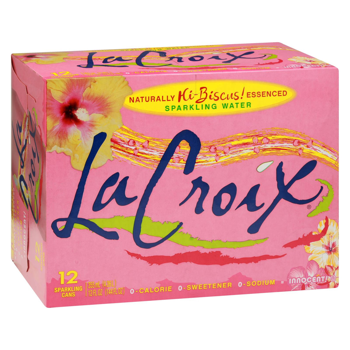 Lacroix Sparkling Water Hi-Biscus - 12 fl oz (Pack of 2) - Cozy Farm 