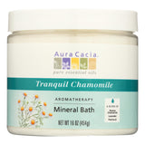 Aura Cacia - Aromatherapy Mineral Bath Tranquility Chamomile - 16 Oz- Pack of 2