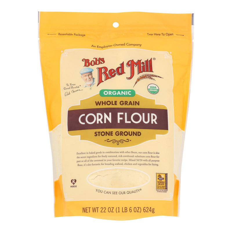 Bob's Red Mill Flour Corn, Case of 4 - 22 Oz - Cozy Farm 