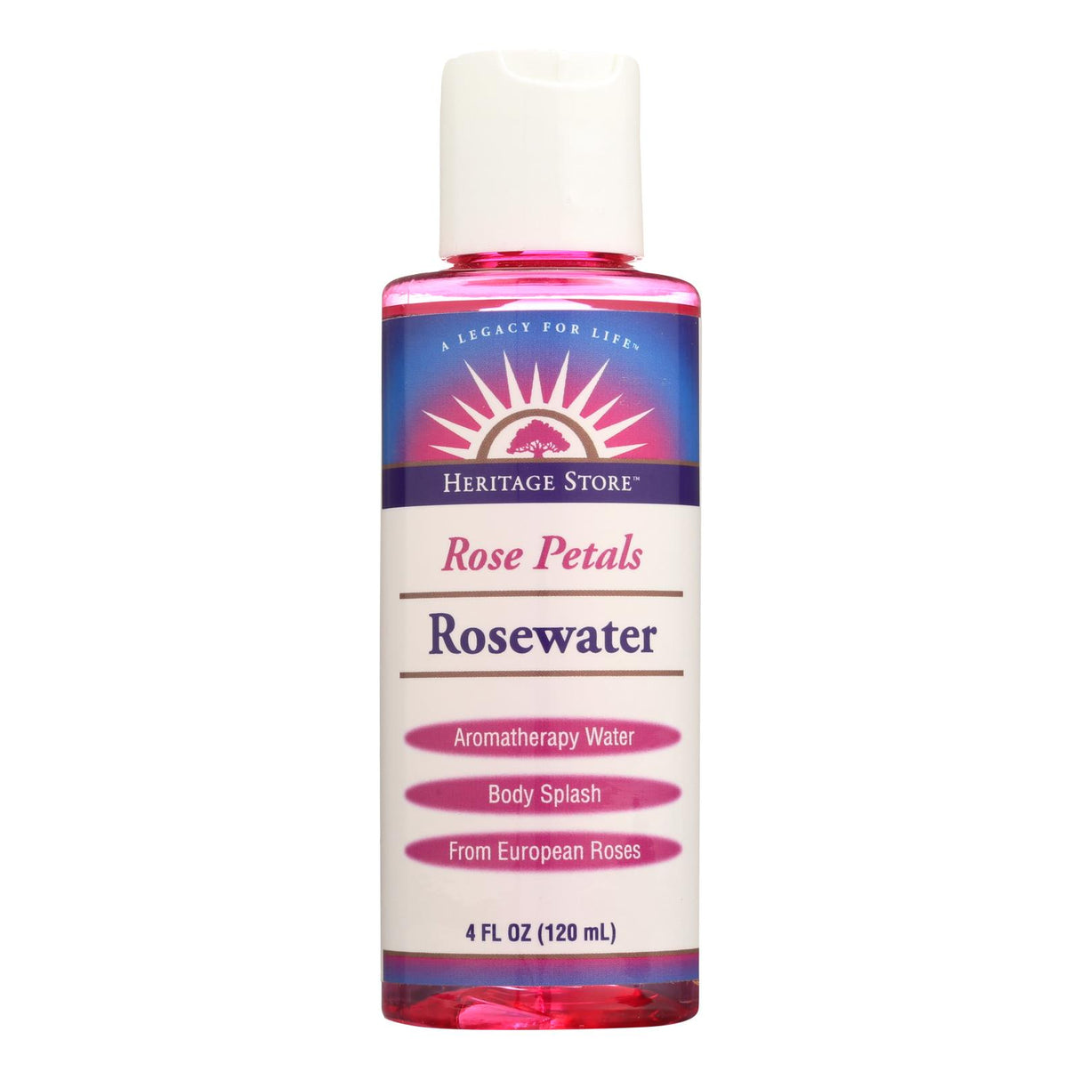 Heritage Products Rose Petals Rosewater - 4 Fl Oz.