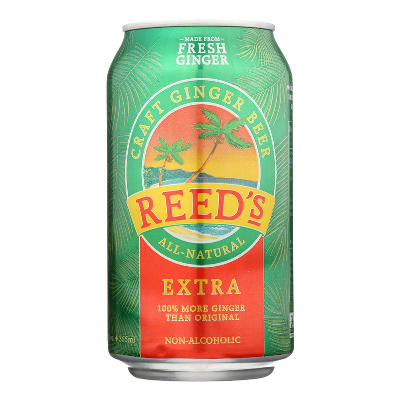 Reed's Extra Ginger Beer, 12 FZ, Case of 6 - Cozy Farm 