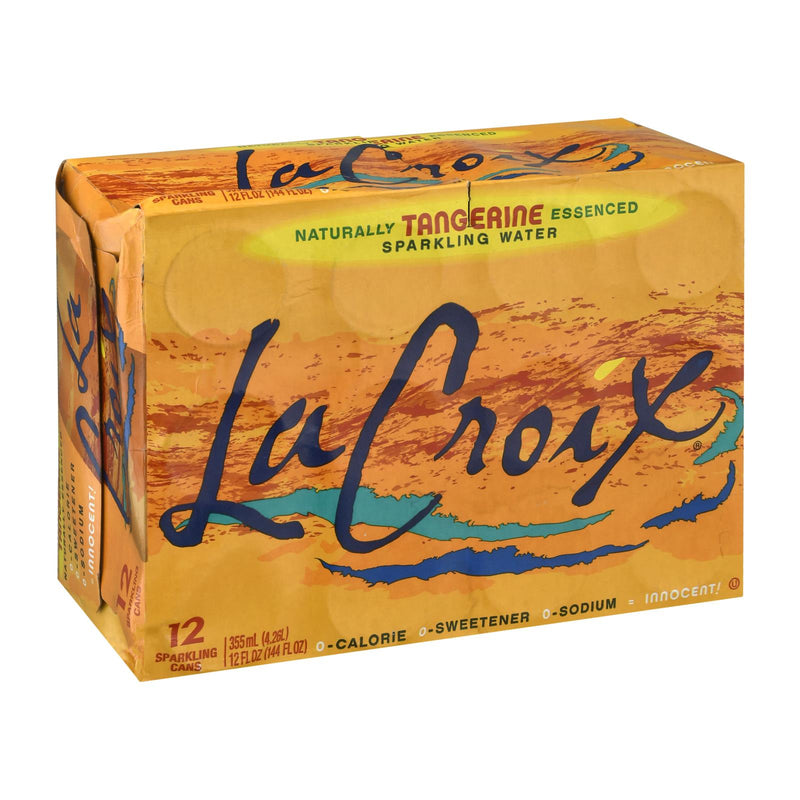 Lacroix Sparkling Water Tangerine - Case of 2 - 12 Fl Oz Cans - Cozy Farm 