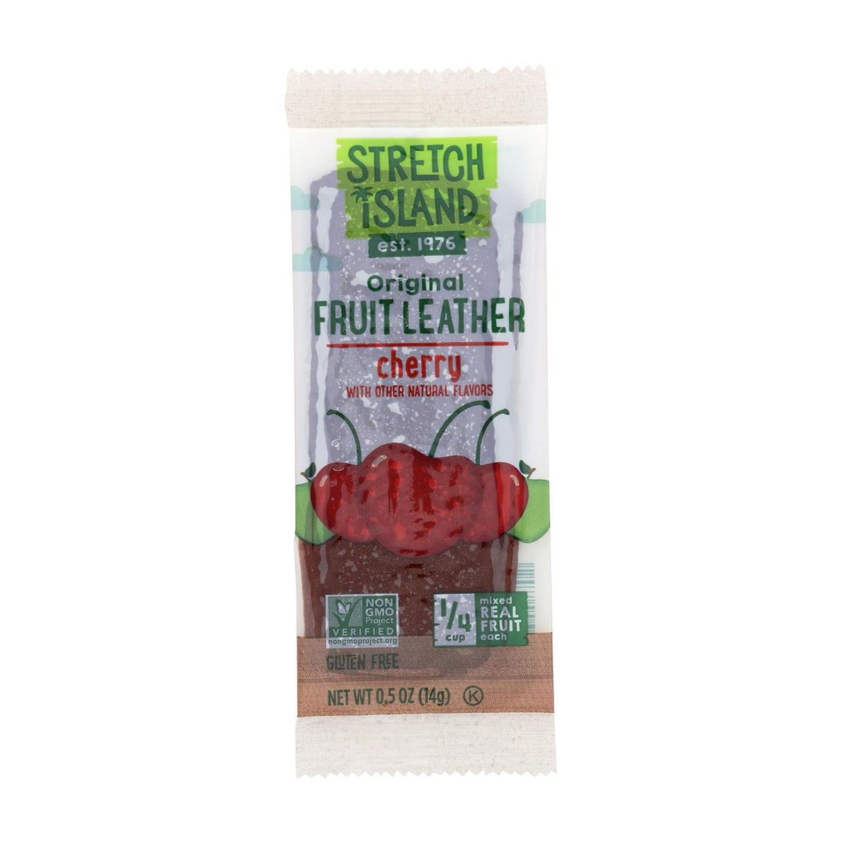 Stretch Island Fruit Leather Strip - Orchard Cherry (Pack of 30) - 0.5 Oz - Cozy Farm 