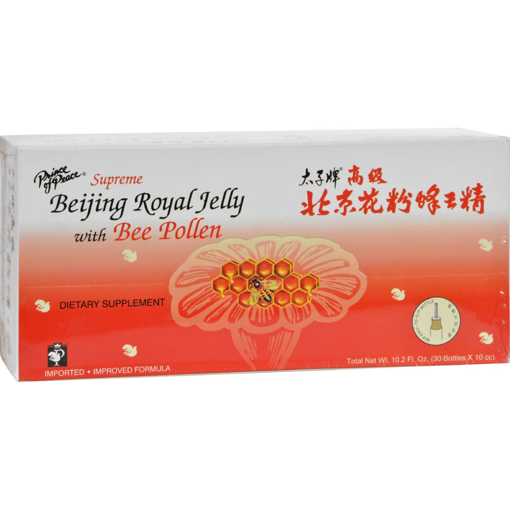 Prince of Peace Supreme Beijing Royal Jelly with Bee Pollen - 30 Bottles (Pack of 1) - Cozy Farm 