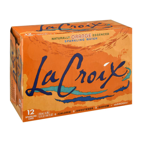 Lacroix Orange Flavored Sparkling Water, 12 fl oz (Pack of 2) - Cozy Farm 