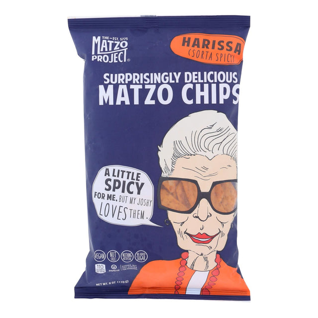 The Matzo Project Harissa Matzo Chips - 12x6 oz. - Cozy Farm 