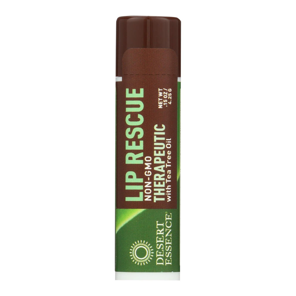 Desert Essence Lip Rescue Therapeutic with Tea Tree Oil (Pack of 24) - 0.15 Oz - Cozy Farm 