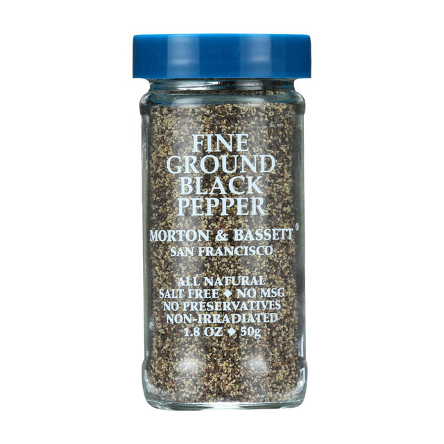 Morton and Bassett Seasoning - Fine Ground Black Pepper (Pack of 3) - 2 Oz - Cozy Farm 