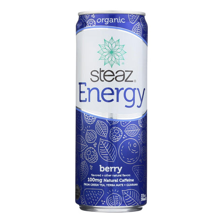 Steaz Energy Drink - Berry - Case Of 12 - 12 Fl Oz. - Cozy Farm 