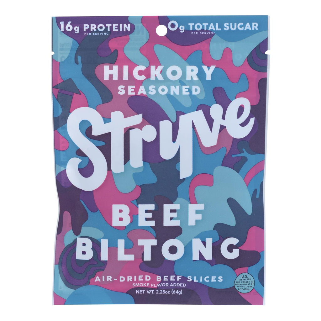 Stryve Foods Beef Biltong Smoked (Pack of 12) - 2.25 Oz. - Cozy Farm 
