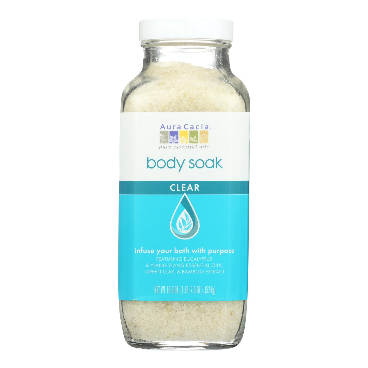 Aura Cacia Clear Mind Body Soak - 18.5 Oz - Cozy Farm 