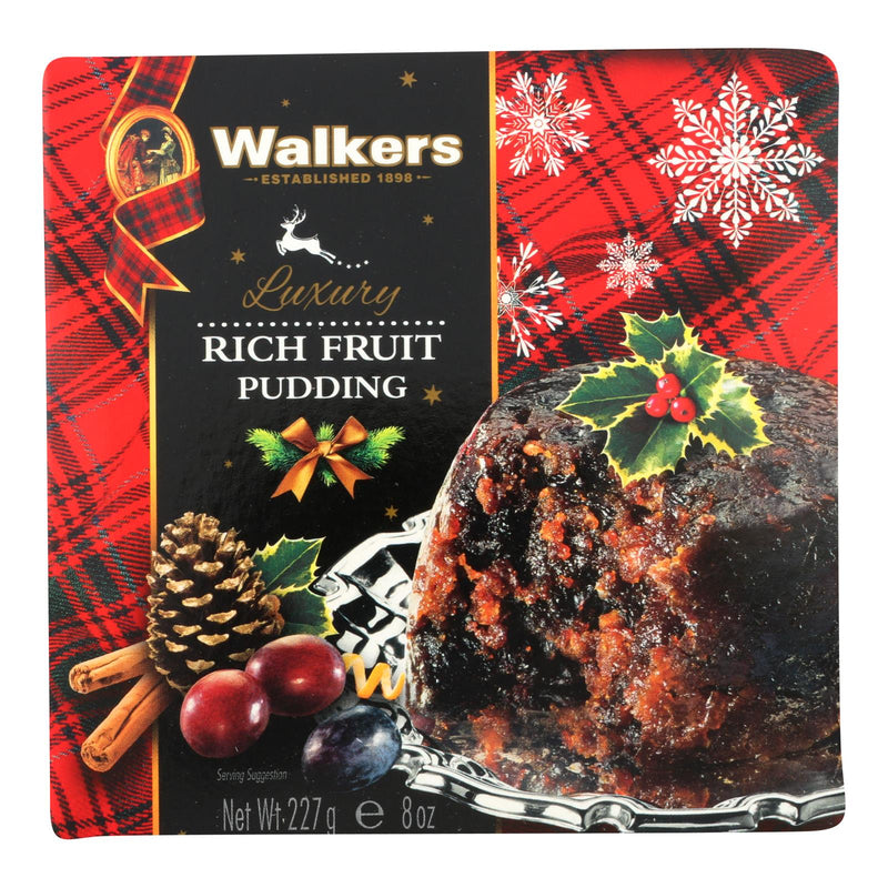 Walkers Shortbread Pudding - Rich Fruit - Case Of 6 - 8 Oz - Cozy Farm 