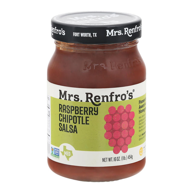 Mrs. Renfro's Chipotle Salsa - Raspberry - Case Of 6 - 16 Oz. - Cozy Farm 