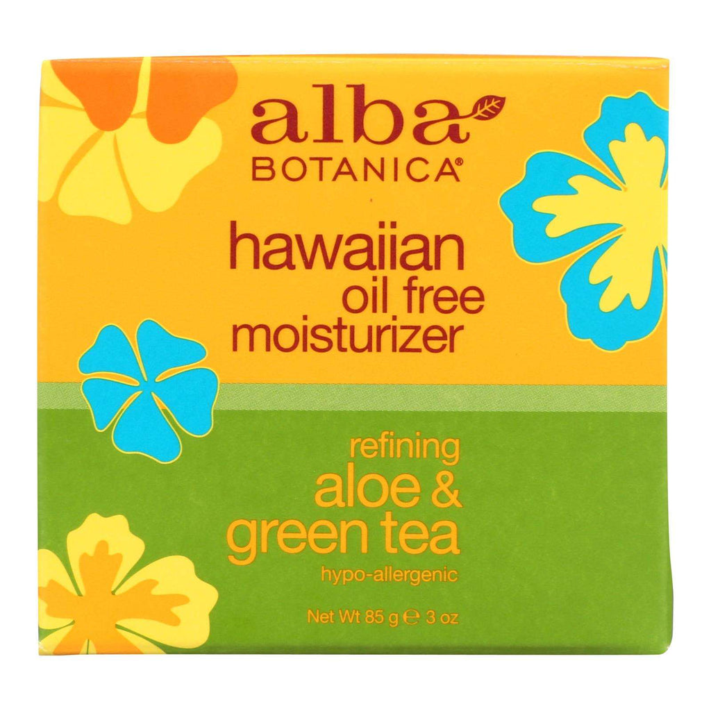 Alba Botanica Hawaiian Aloe and Green Tea Moisturizer Oil-Free (Pack of 3 Oz.) - Cozy Farm 