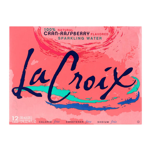 Lacroix Natural Sparkling Water - Cran-Raspberry - 2 Pack - 12 Fl Oz. - Cozy Farm 