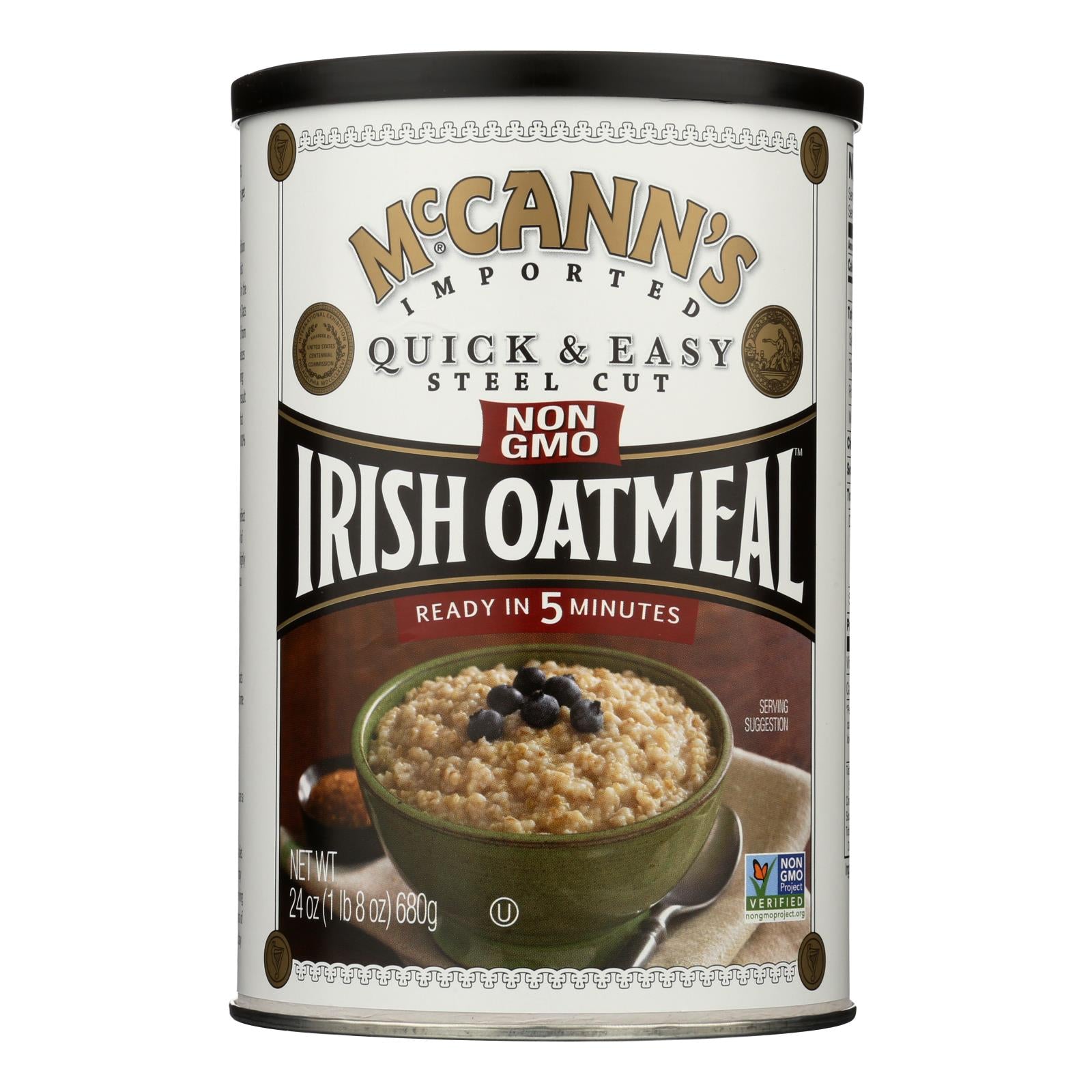 Mccanns Irish Oatmeal Quick And Easy Steel Cut - Case Of 12