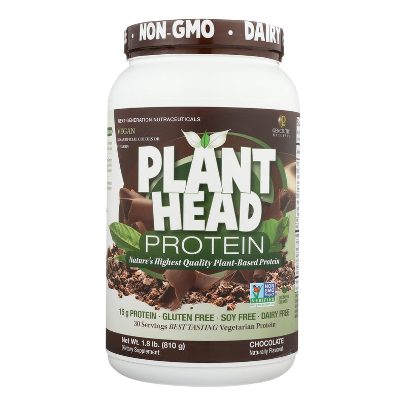 Genceutic Naturals Chocolate Plant-Based Protein (1.7 Lbs) - Cozy Farm 