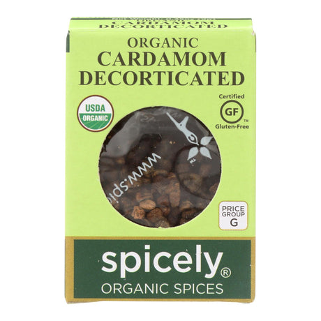 Spicely Organics Decorticated Organic Cardamom (Pack of 6 - 0.35 Oz.) - Cozy Farm 