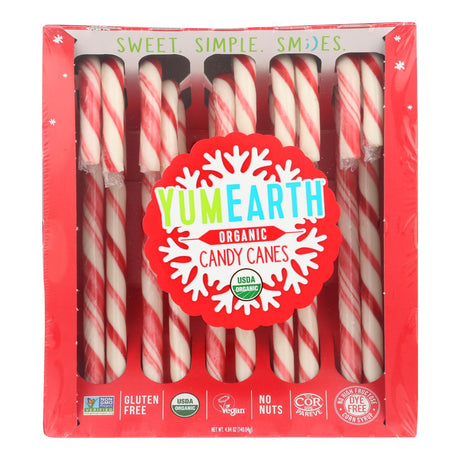 Yumearth Candy Cane Y-Hol (Pack of 12 - 4.94 Oz. Each) - Cozy Farm 