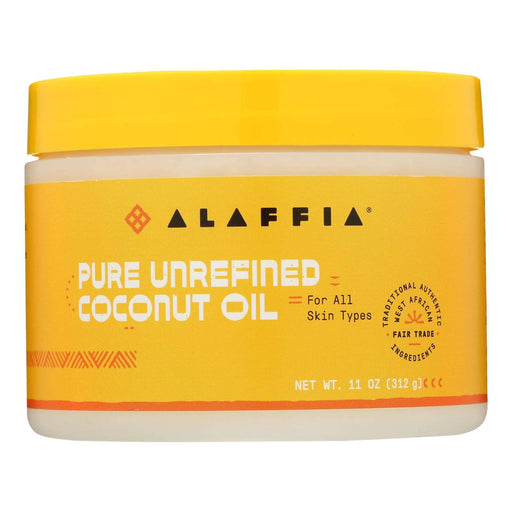 Alaffia Everyday Coconut Oil for Nourishing Hair and Radiant Skin (11 Fl Oz) - Cozy Farm 
