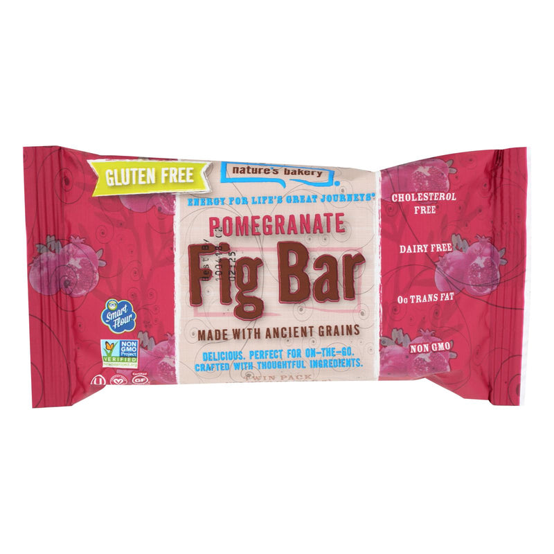 Nature's Bakery Gluten-Free Pomegranate Fig Bars (Pack of 12, 2 Oz.) - Cozy Farm 