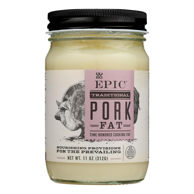 Epic Organic Pasture-Raised Pork Fat (6 x 11 Oz.) - Cozy Farm 