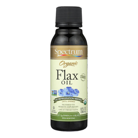 Spectrum Essentials Organic Flax Oil Dietary Supplement (Pack of 12 - 8 Fz.) - Cozy Farm 