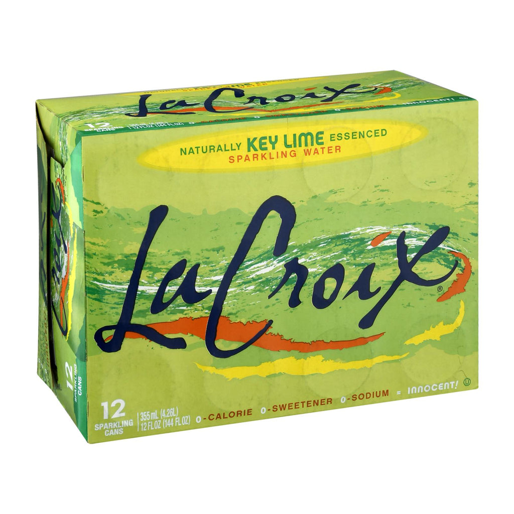 Lacroix Sparkling Water - Key Lime - 12 Fl Oz (Case of 2) - Cozy Farm 