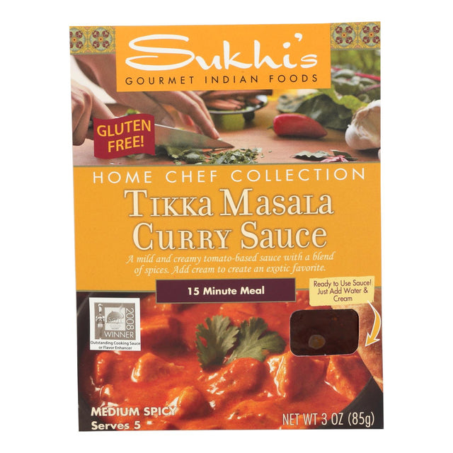 Sukhi's Gourmet Indian Food Tikka Masala Sauce (Pack of 6) - 3 Oz - Cozy Farm 