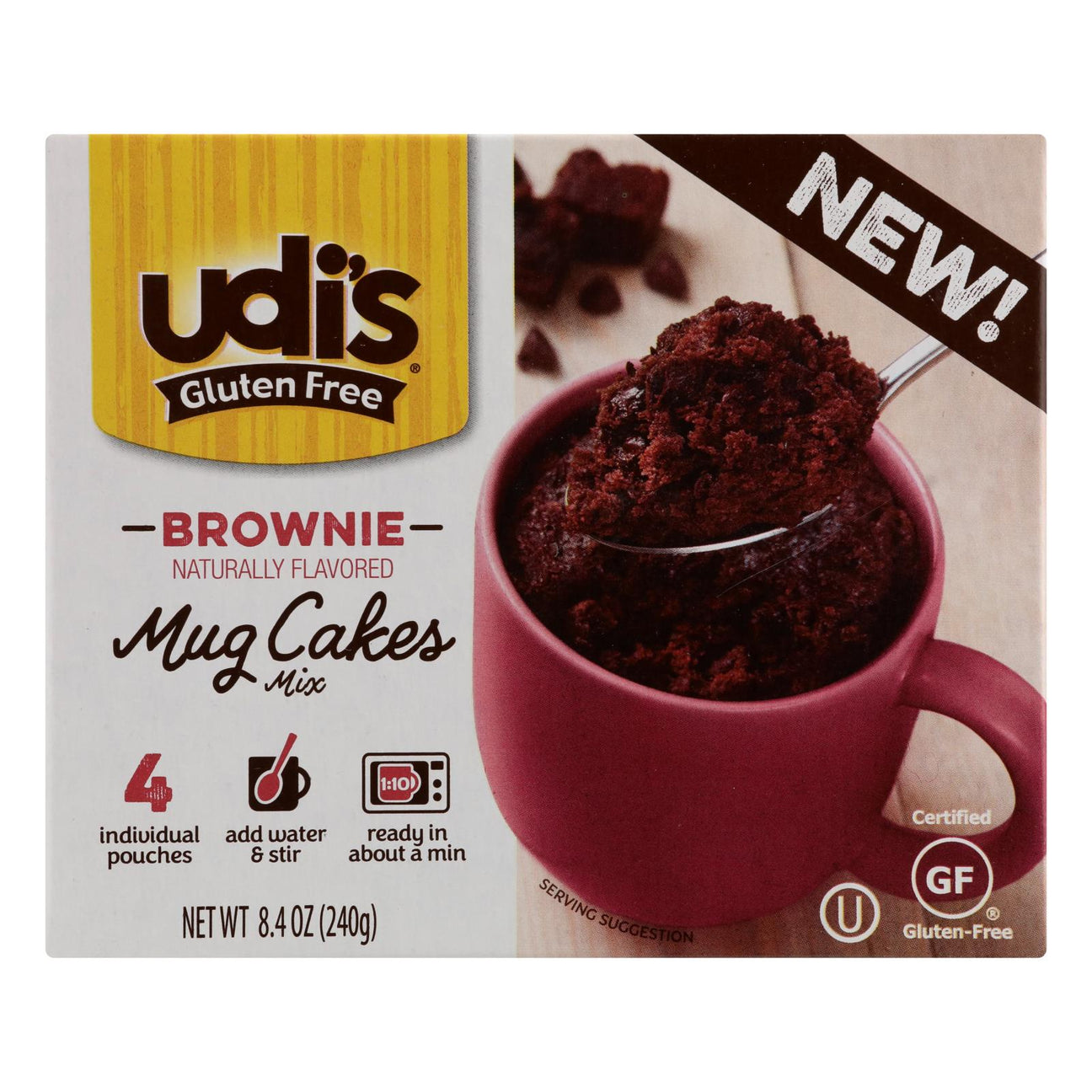 Udi's - Mix Mug Cake Brownie - 8.4 Oz - Case of 6 - Cozy Farm 