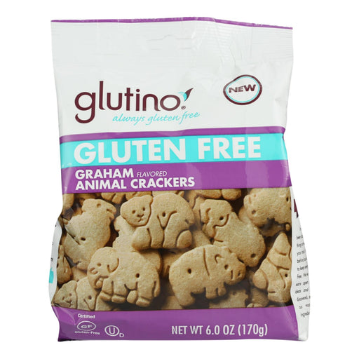 Glutino Animal Crackers - Graham - Case Of 6 - 6 Oz. - Cozy Farm 