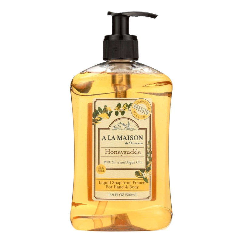 A La Maison French Liquid Soap Honeysuckle - 16.9 Oz - Cozy Farm 