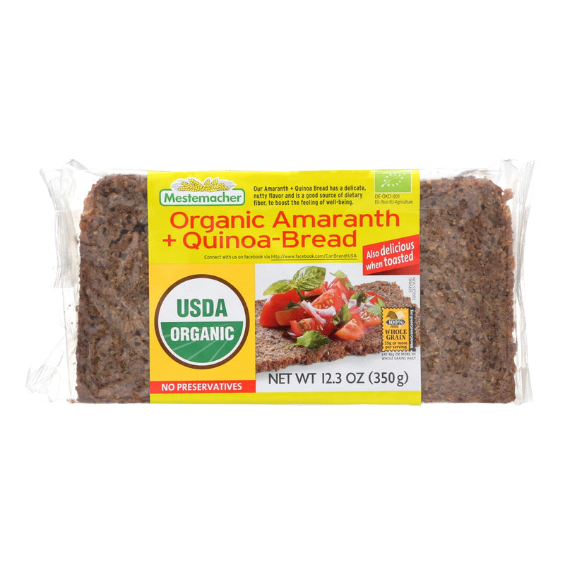 Organic Amaranth & Quinoa Bread by Mestemacher (Pack of 9 - 12.3 Oz.) - Cozy Farm 