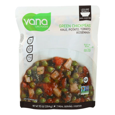 Vana Life Foods Kale Potato Tomato Rosemary Green Chickpea Legume Bowls (Pack of 6 - 10 Oz.) - Cozy Farm 